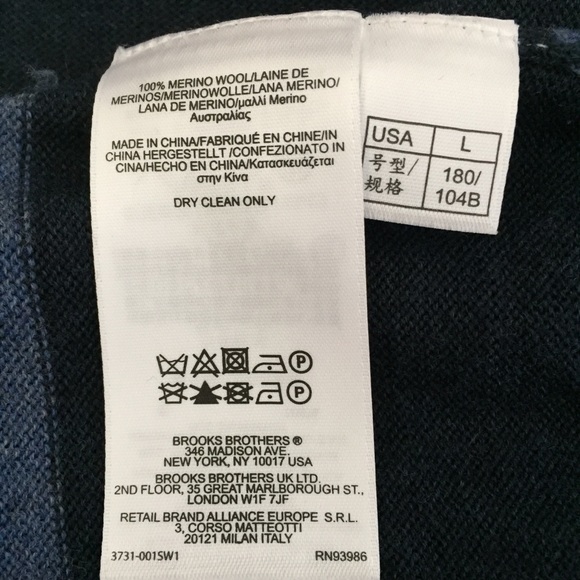 Brooks brothers multicolor v neck wool sweater - Picture 5 of 5